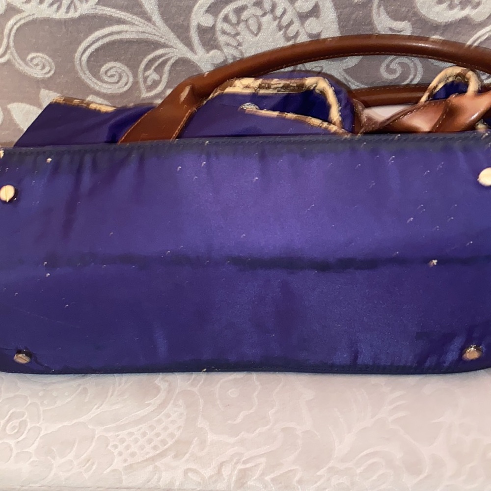 TORY BURCH PURPLE TOTE - Picture 7 of 7